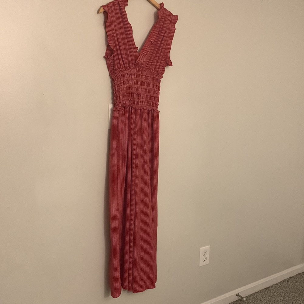 Red + White Jumpsuit - Picture 2 of 4